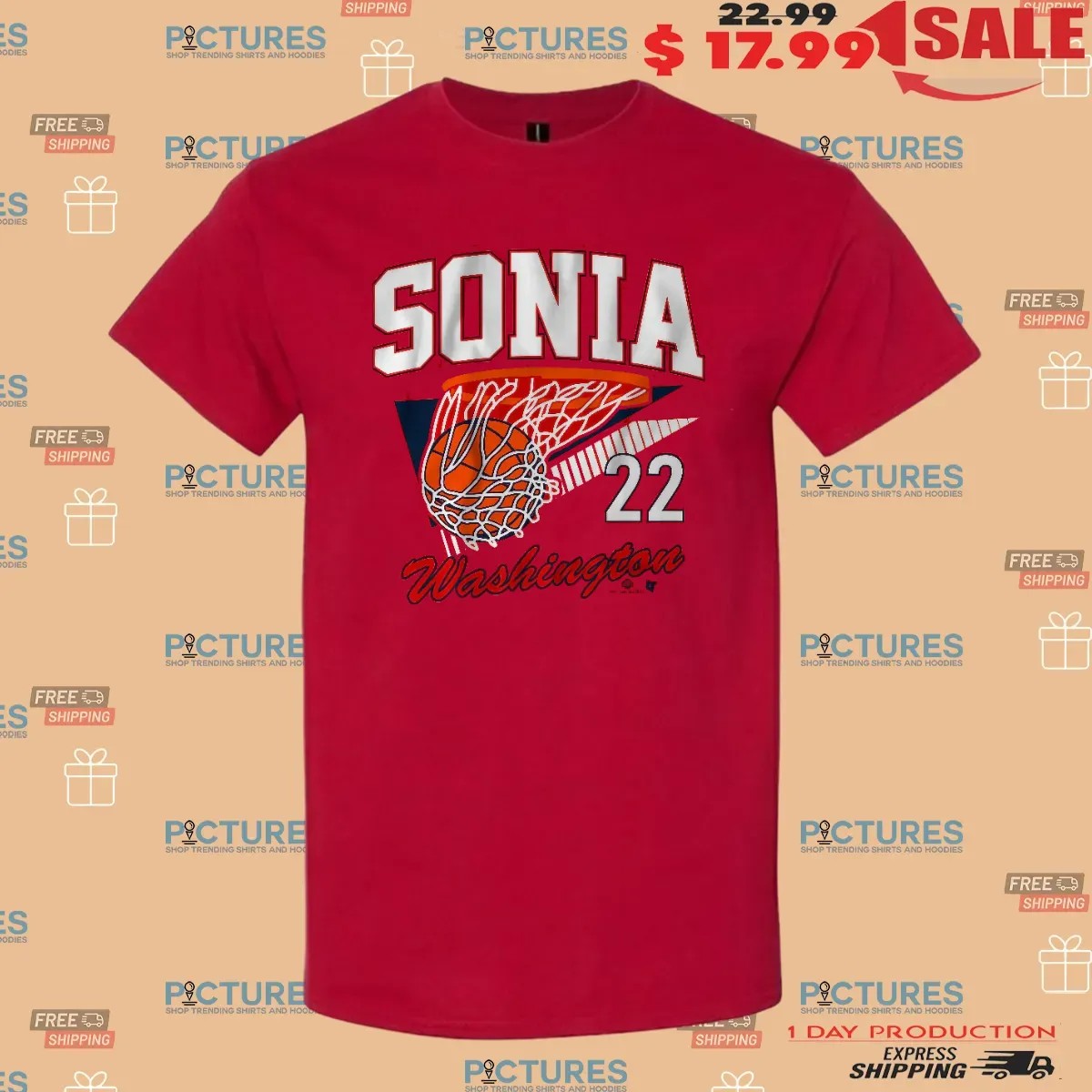 Sonia Citron Washington Mystics Basketball Retro Swish T Shirt Sonia Citron Washington Mystics Basketball Retro Swish T Shirt