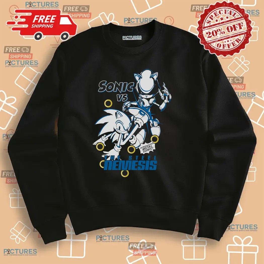 Sonic The Hedgehog Introducing Metal Sonic The Steel Nemesis T Shirt