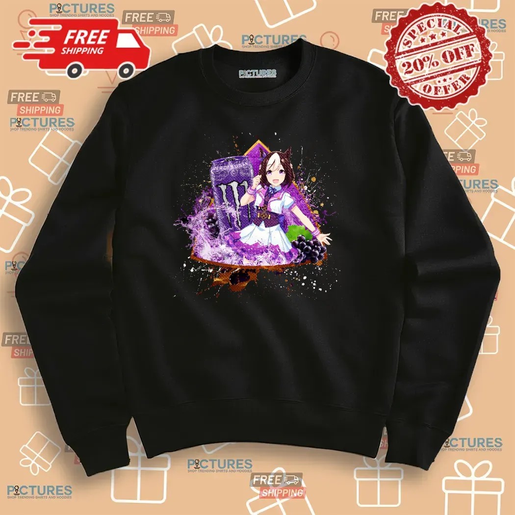 Special Week Uma Musume Pretty Derby Monster Energy Ultra Violet Energy Drink Anime T Shirt Special Week Uma Musume Pretty Derby Monster Energy Ultra Violet Energy Drink Anime T Shirt