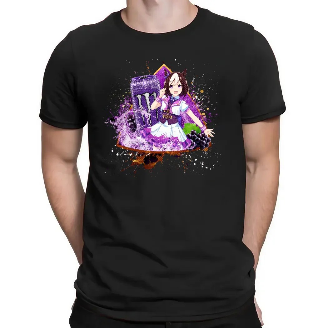 Special Week Uma Musume Pretty Derby Monster Energy Ultra Violet Energy Drink Anime T Shirt Special Week Uma Musume Pretty Derby Monster Energy Ultra Violet Energy Drink Anime T Shirt