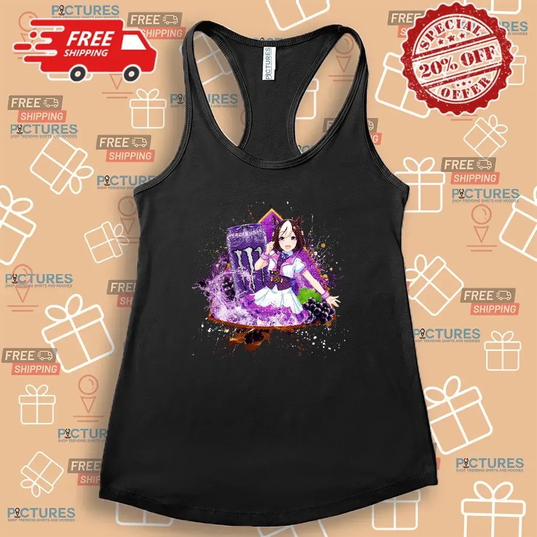 Special Week Uma Musume Pretty Derby Monster Energy Ultra Violet Energy Drink Anime T Shirt Special Week Uma Musume Pretty Derby Monster Energy Ultra Violet Energy Drink Anime T Shirt