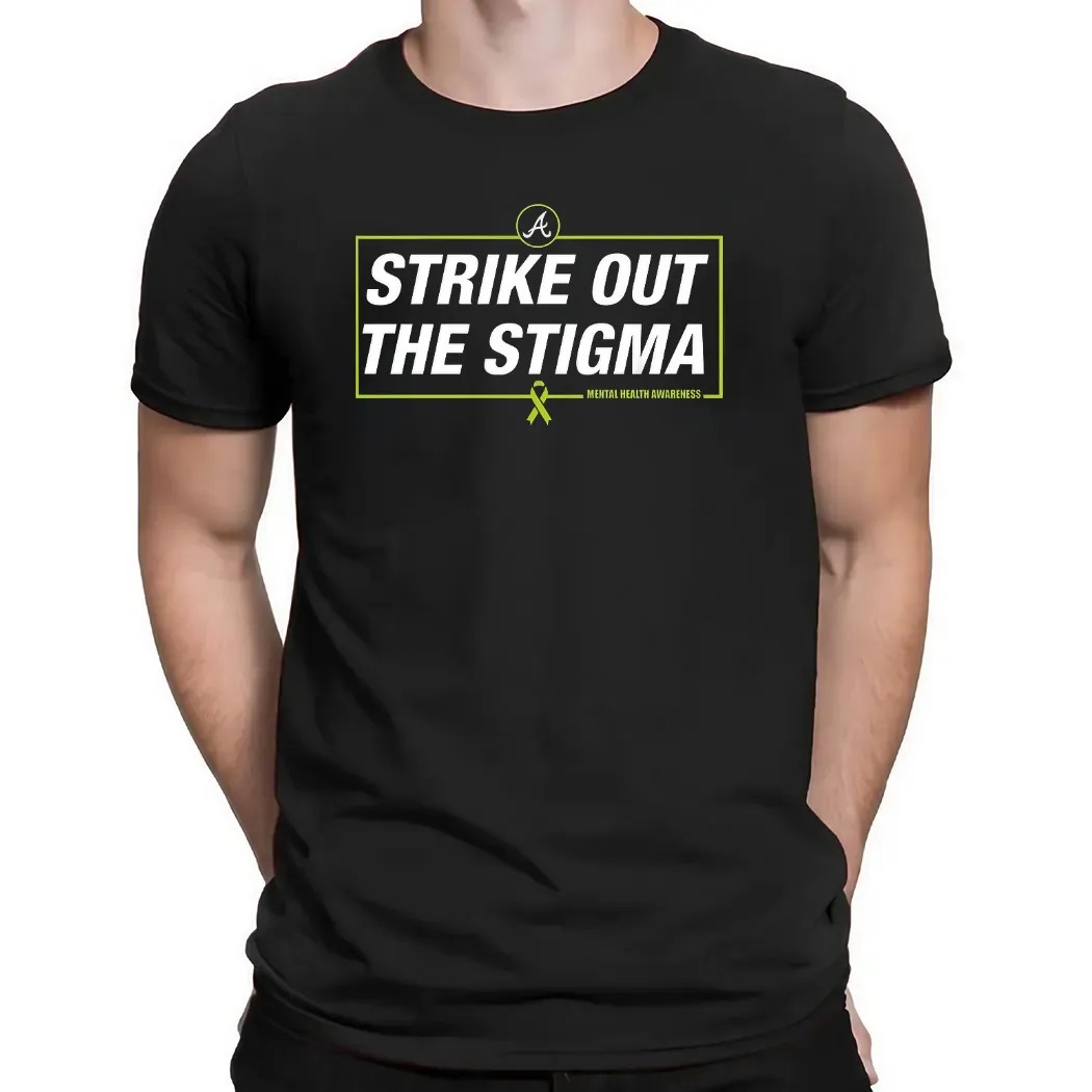 Spencer Schwellenbach Strike Out The Stigma Atlanta Braves Mental Health Awareness T Shirt