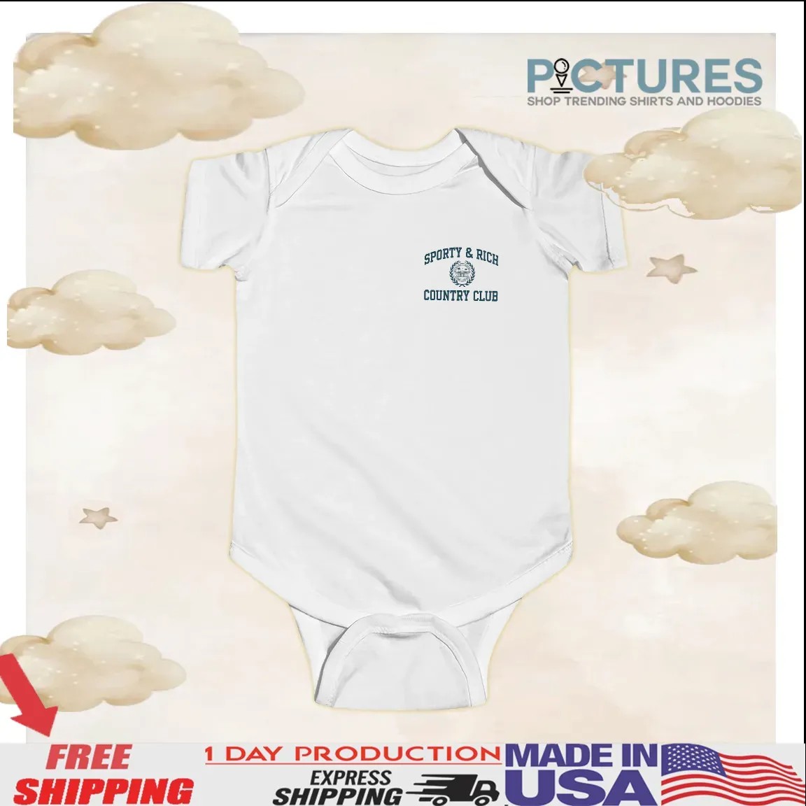 Sporty and Rich Country Club Los Angeles California Estd 1994 T Shirt