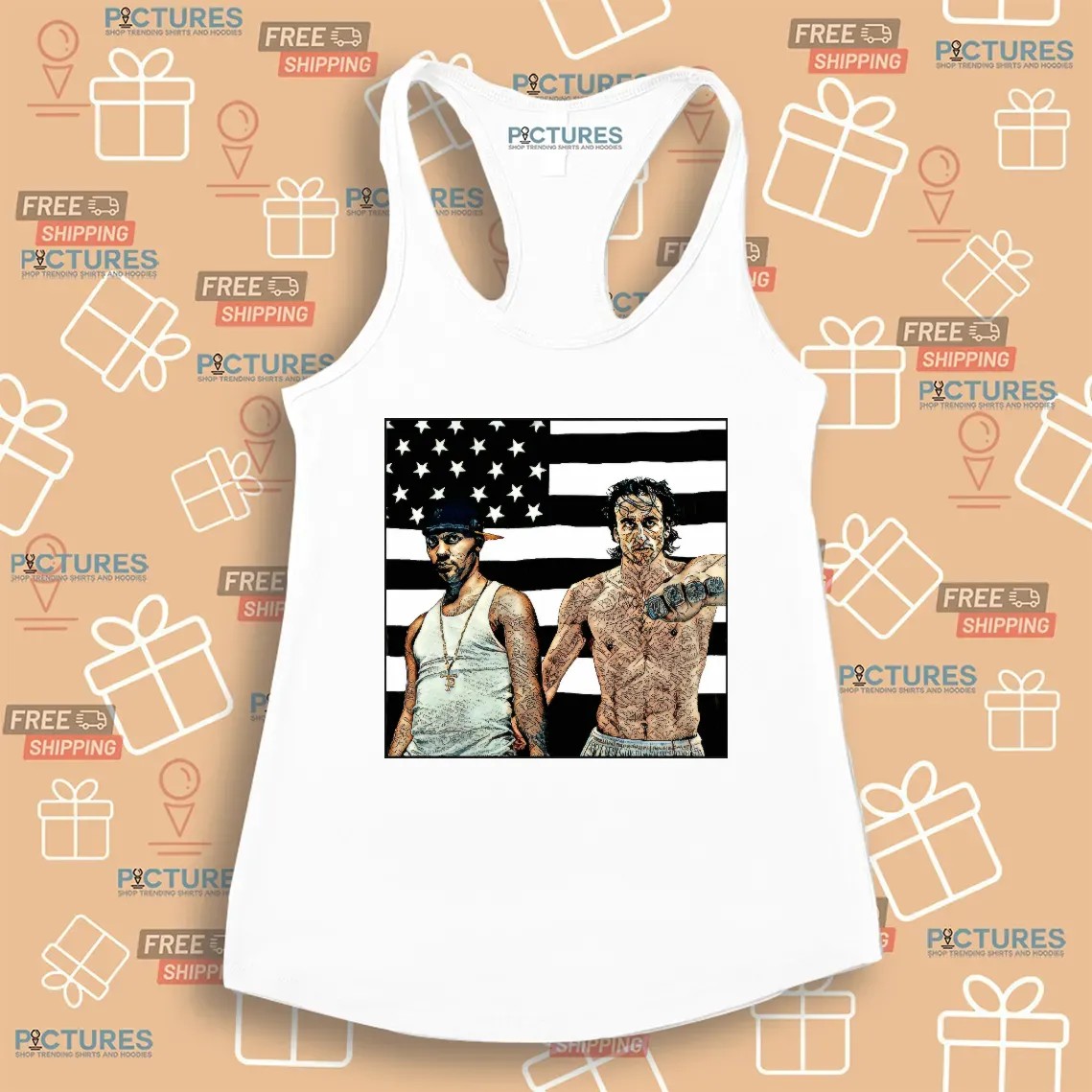 StankAntonia NBA Tattooed Men American Flag T Shirt StankAntonia NBA Tattooed Men American Flag T Shirt