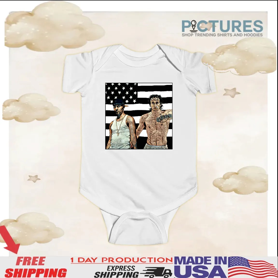 StankAntonia NBA Tattooed Men American Flag T Shirt StankAntonia NBA Tattooed Men American Flag T Shirt