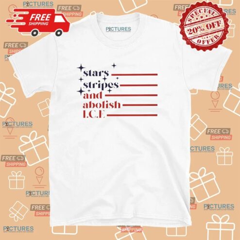 Stars Stripes And Abolish I.C.E Flag T Shirt