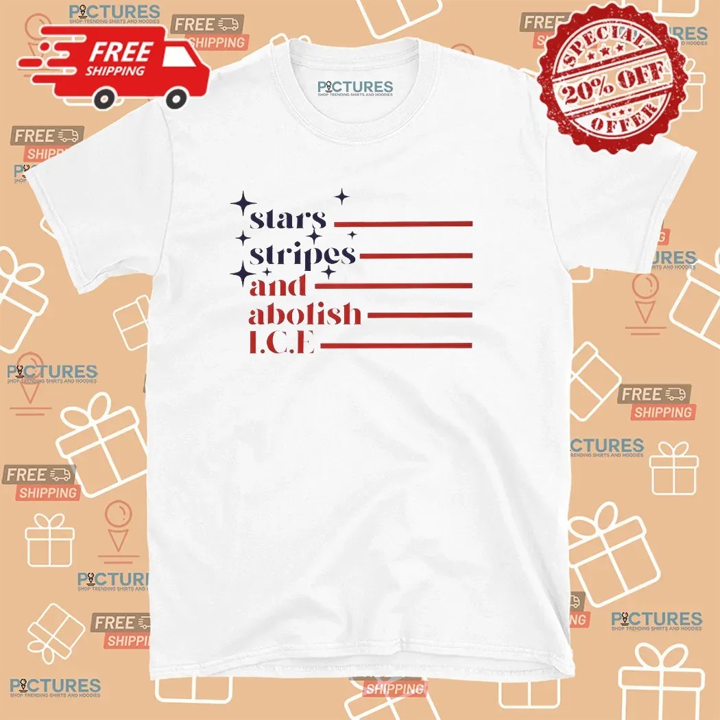 Stars Stripes And Abolish I.C.E Flag T Shirt
