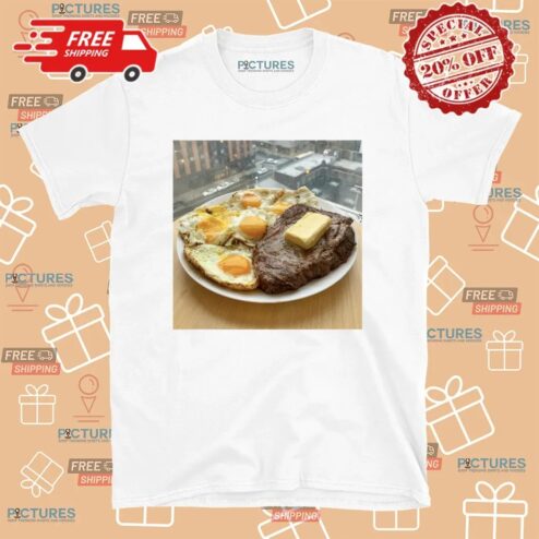 Steak Eggs And Butter Photo T Shirt