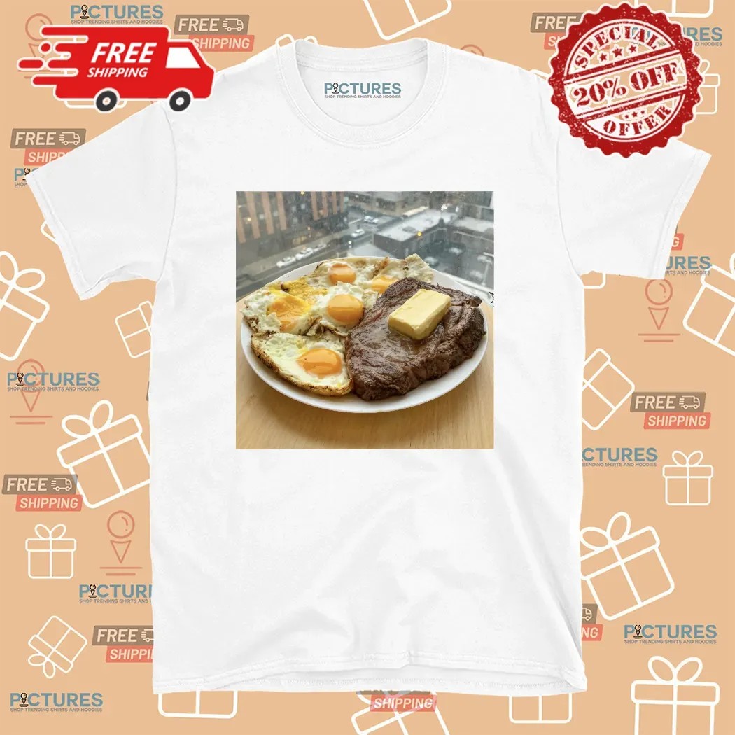 Steak Eggs And Butter Photo T Shirt