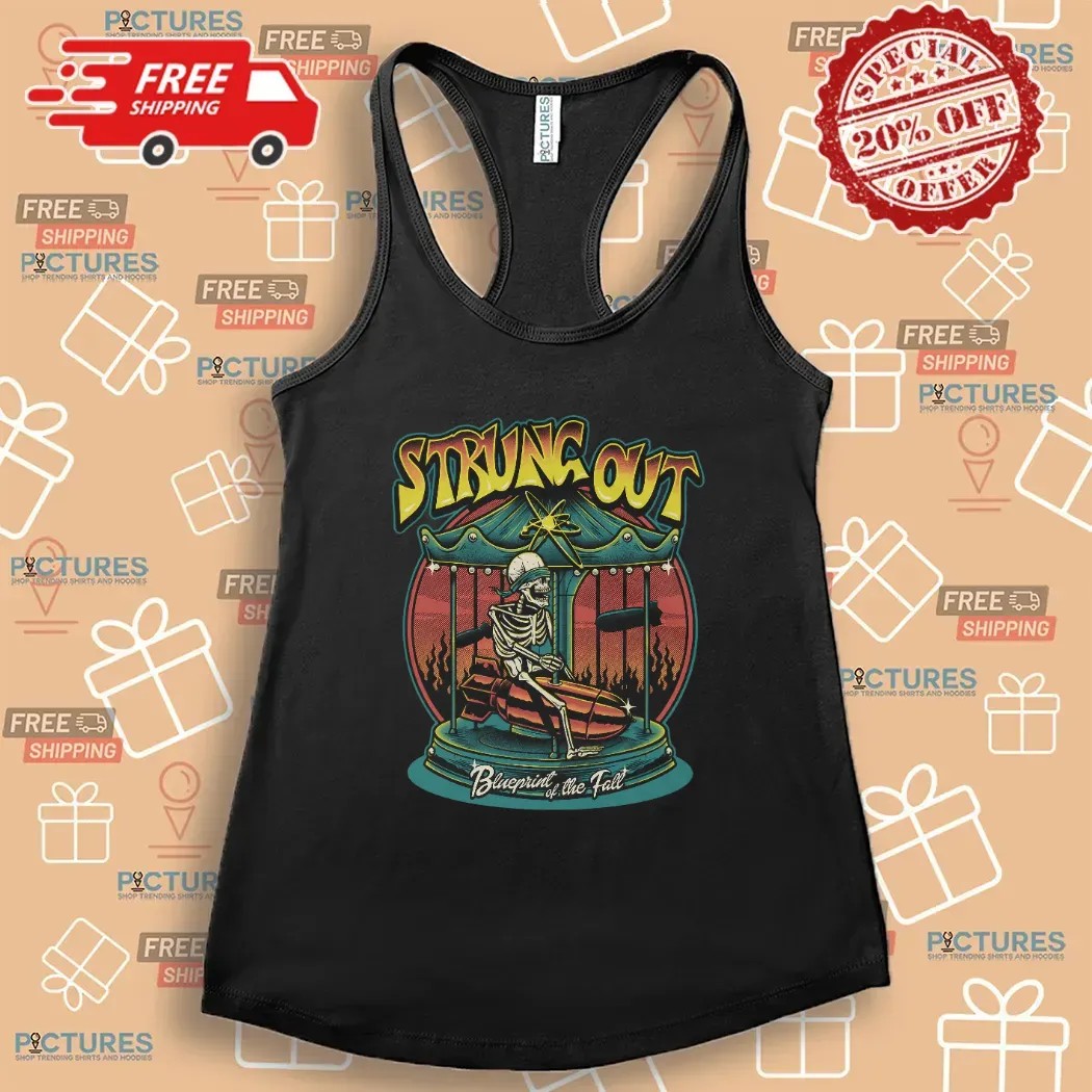Strung Out Blueprint Of The Fall 35 Year Anniversary Tour 2025 Skeleton T Shirt