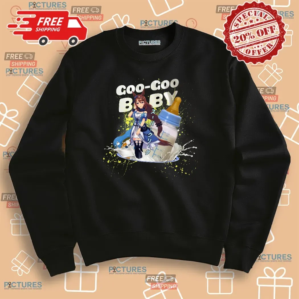 Super Creek Uma Musume Pretty Derby Goo Goo Baby Milk Bottle T Shirt