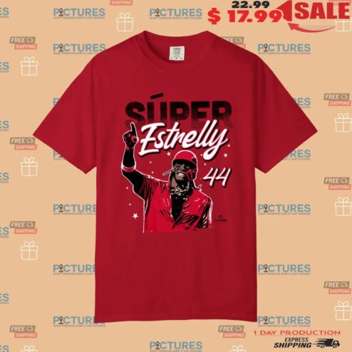 Súper estrelly 44 Cincinnati Reds Elly De La Cruz T Shirt