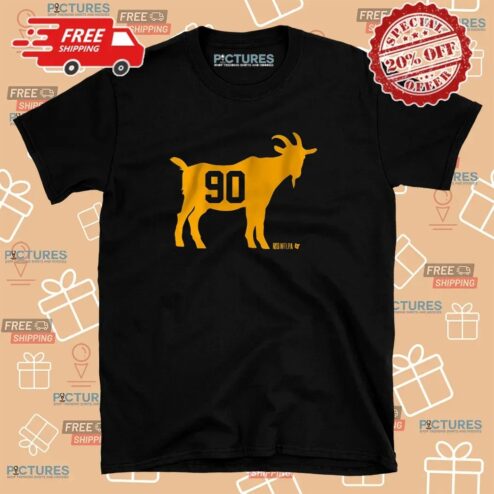 T J Watt GOAT 90 Pittsburgh Steelers T Shirt