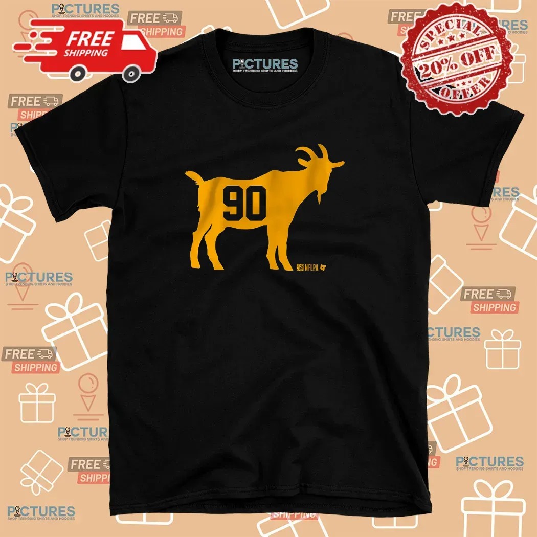 T J Watt GOAT 90 Pittsburgh Steelers T Shirt