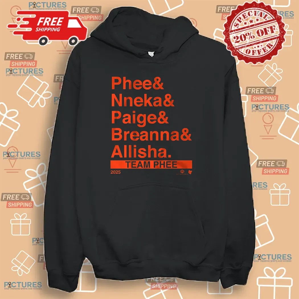 Team Phee 2025 Lineup Ampersand Phee Nneka Paige Breanna Allisha T Shirt