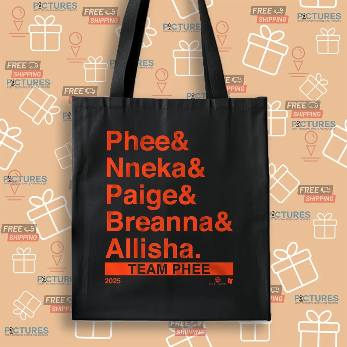 Team Phee 2025 Lineup Ampersand Phee Nneka Paige Breanna Allisha T Shirt