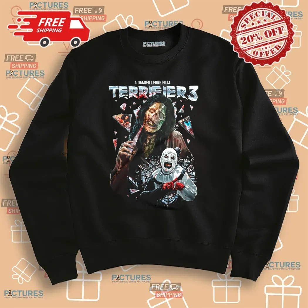 Terrifier 3 A Damien Leone Film Glass Act Horror Graphic T Shirt