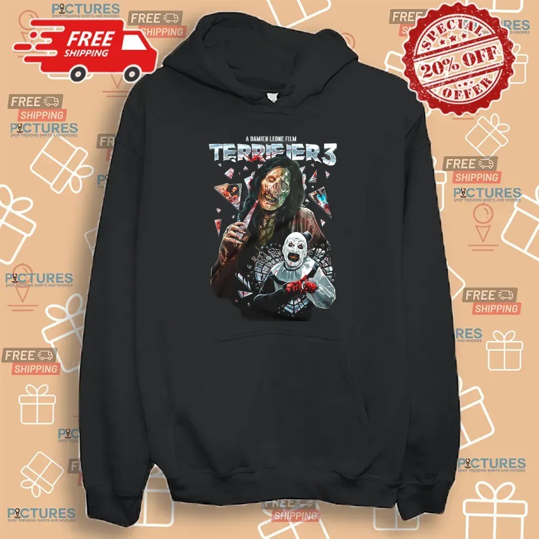 Terrifier 3 A Damien Leone Film Glass Act Horror Graphic T Shirt
