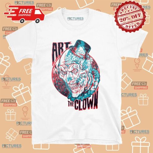 Terrifier 3 Art The Clown In 3D T Shirt