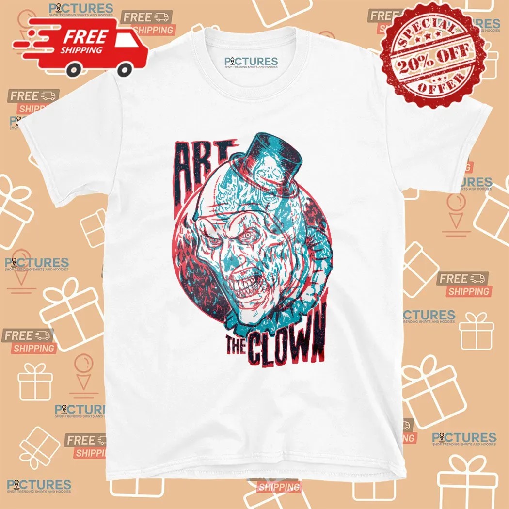 Terrifier 3 Art The Clown In 3D T Shirt