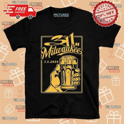 The 311 Milwaukee Tour WI 7 3 2025 Event Beer T Shirt