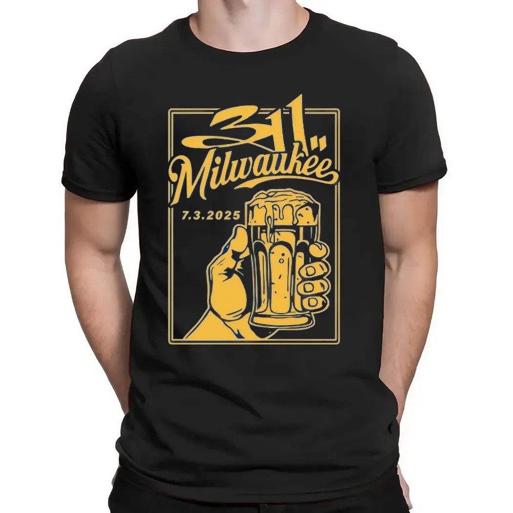The 311 Milwaukee Tour WI 7 3 2025 Event Beer T Shirt