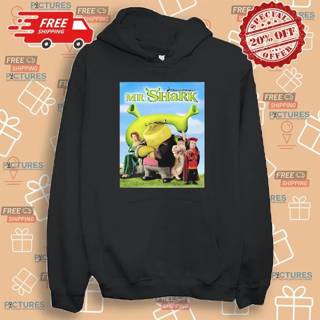 The Bad Guys 2 Mr Shark Collab With Shrek T Shirt