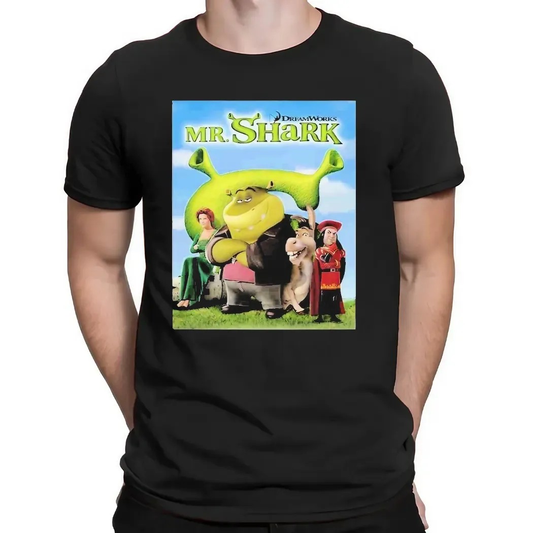 The Bad Guys 2 Mr Shark Collab With Shrek T Shirt