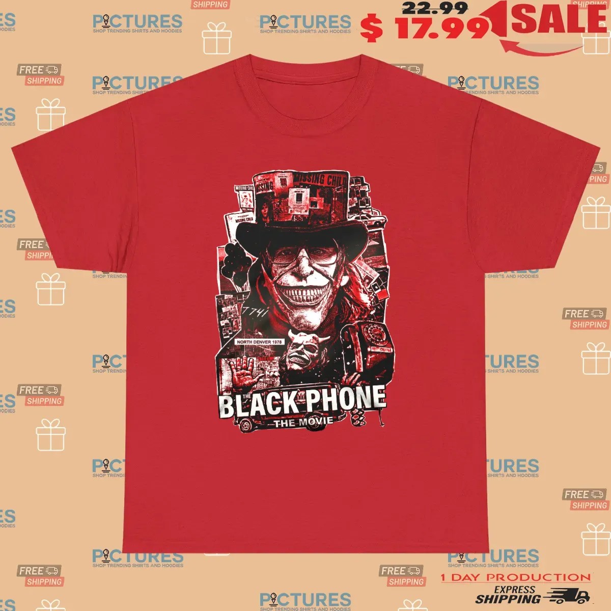 The Black Phone Gone Missing North Denver 1978 Horror Graphic T Shirt