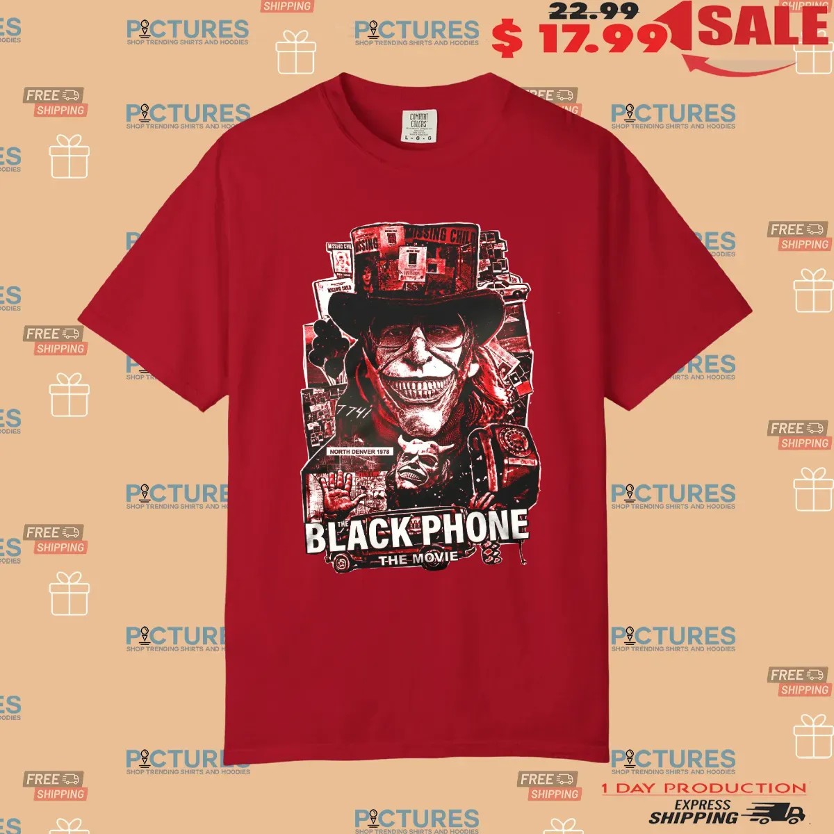 The Black Phone Gone Missing North Denver 1978 Horror Graphic T Shirt