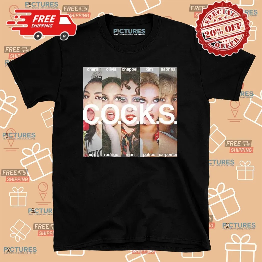 The COCKS Charli xcx x Olivia Rodrigo x Chappell Roan x Kim Petras x Sabrina Carpenter Nightlife August 1 2025 At Silk City Diner Bar And Lounge Vintage Washed T Shirt