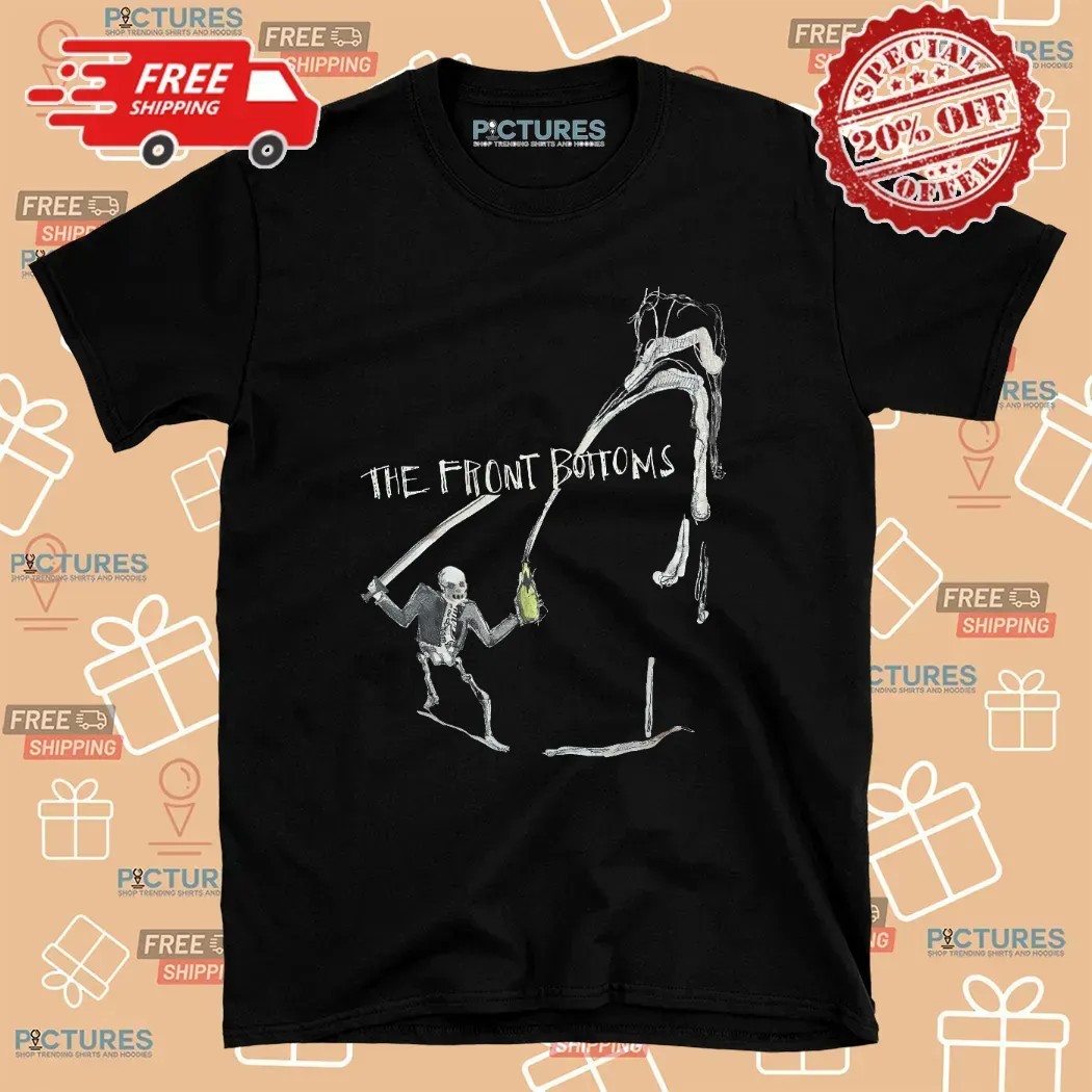 The Front Bottoms Skeleton Swordfight Indie Rock Band Music Graphic T Shirt