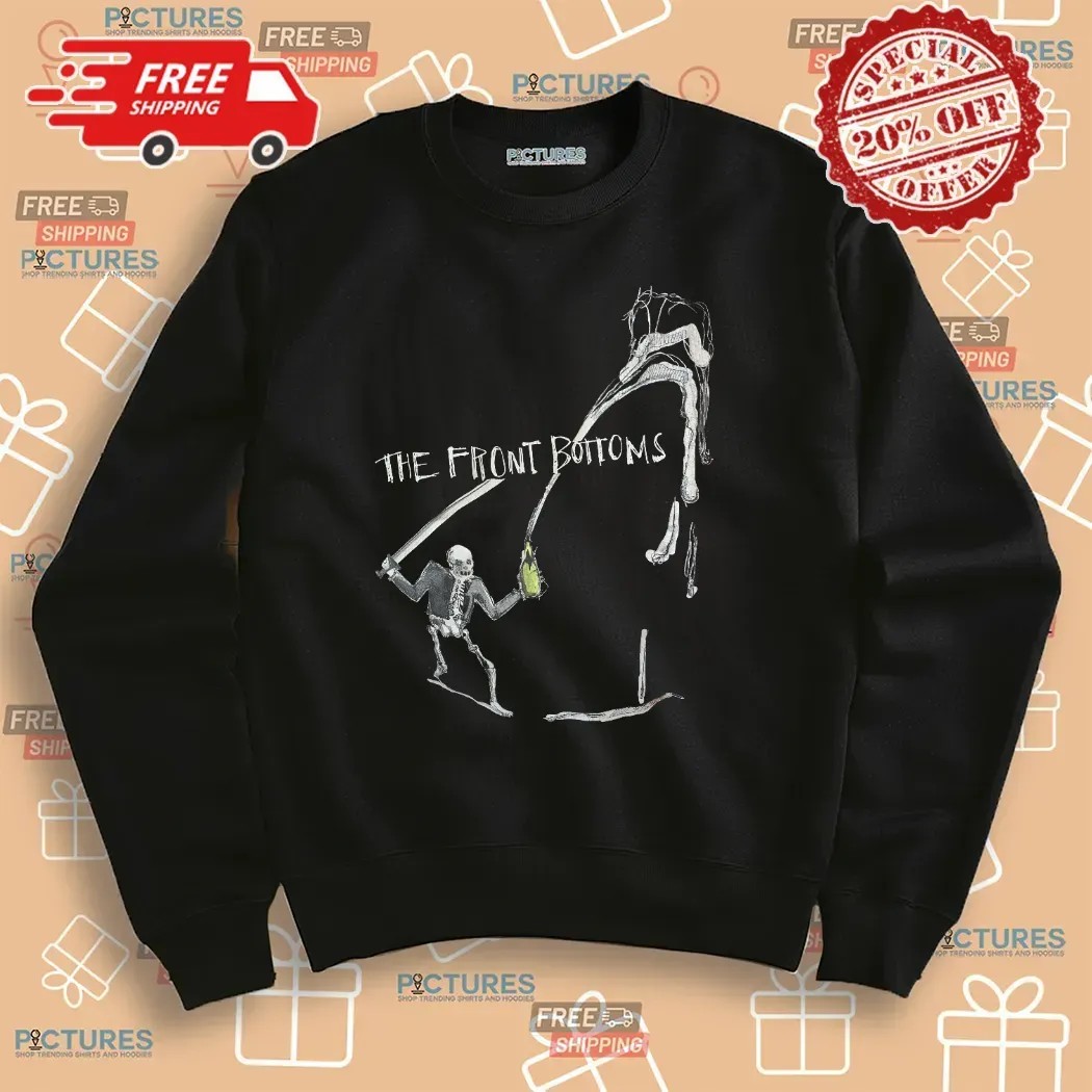 The Front Bottoms Skeleton Swordfight Indie Rock Band Music Graphic T Shirt