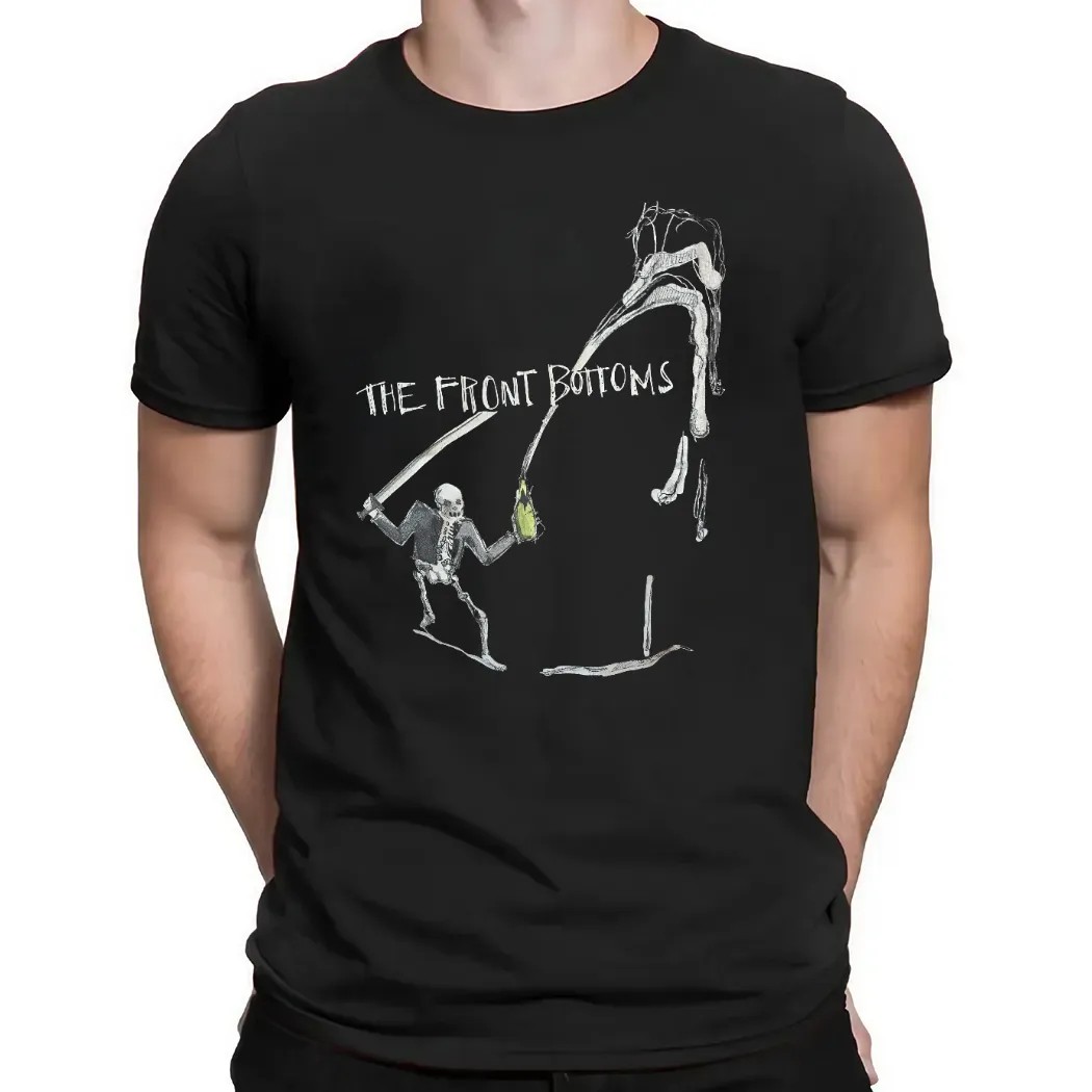 The Front Bottoms Skeleton Swordfight Indie Rock Band Music Graphic T Shirt