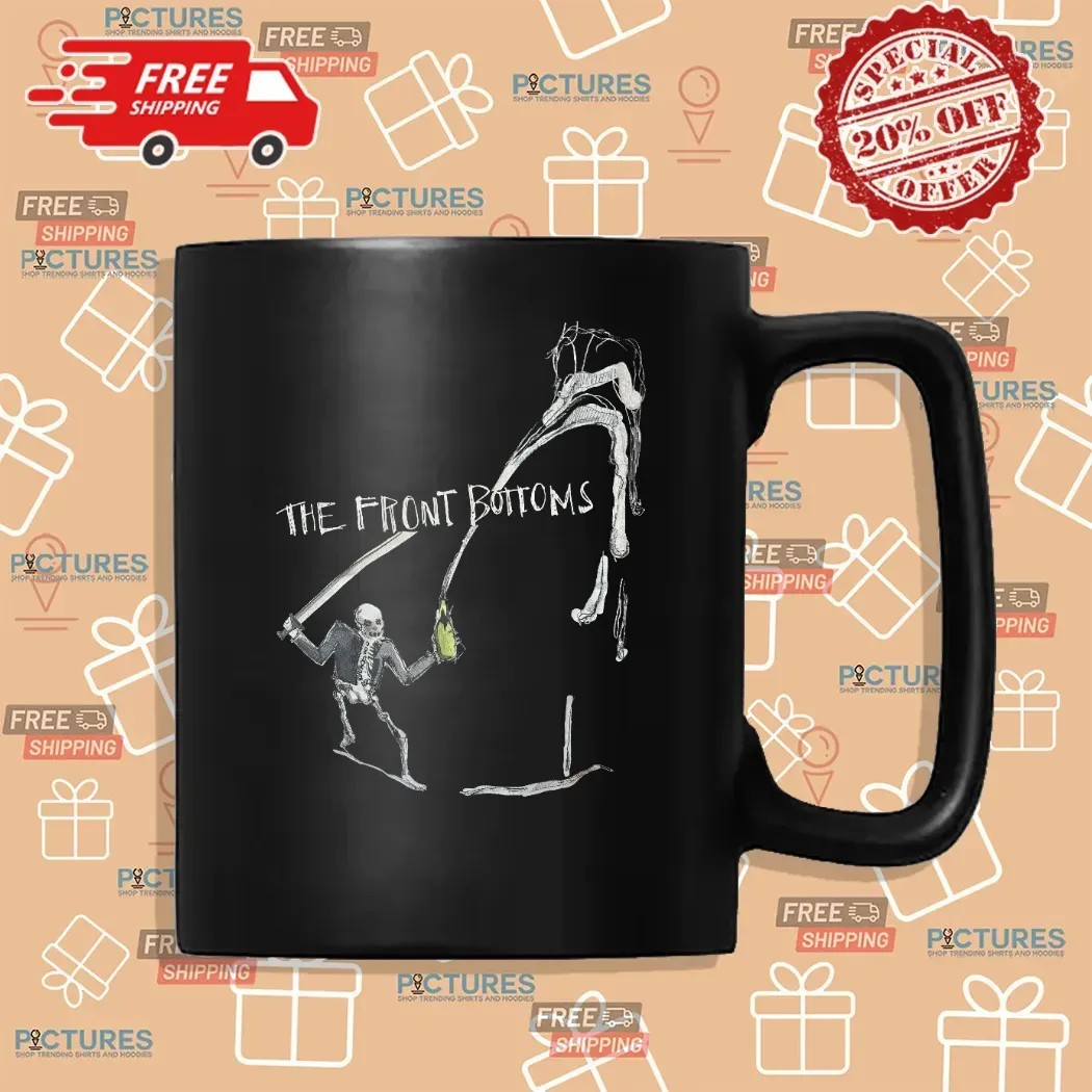 The Front Bottoms Skeleton Swordfight Indie Rock Band Music Graphic T Shirt
