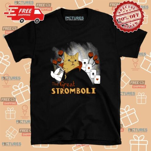 The Great Stromboli Cat Cards T Shirt