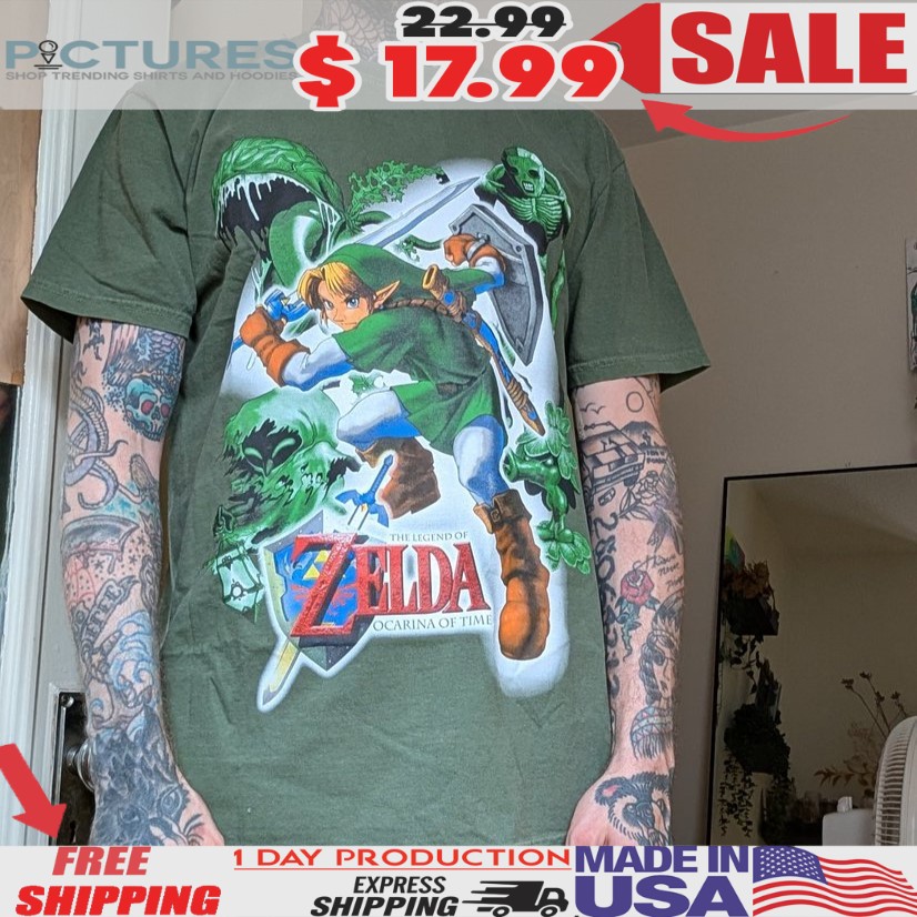 The Legend Of Zelda Ocarina Of Time Nintendo Retro T Shirt The Legend Of Zelda Ocarina Of Time Nintendo Retro T Shirt