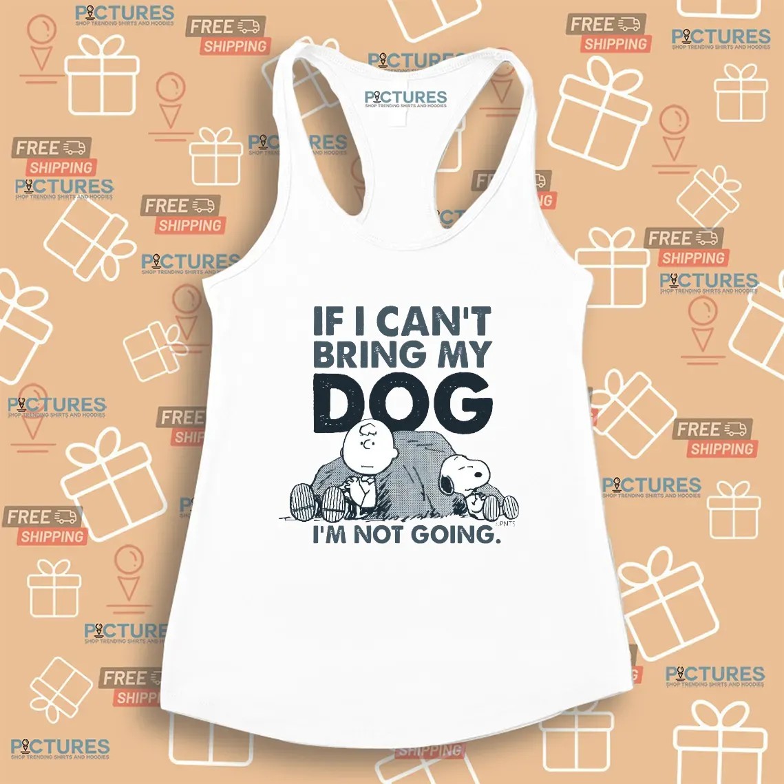 The Peanuts Charlie Brown And Snoopy If I Can't Bring My Dog I'm Not Going T Shirt
