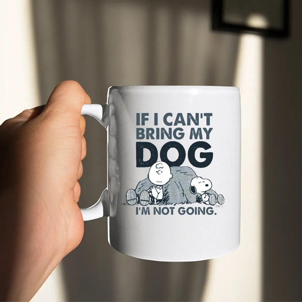 The Peanuts Charlie Brown And Snoopy If I Can't Bring My Dog I'm Not Going T Shirt