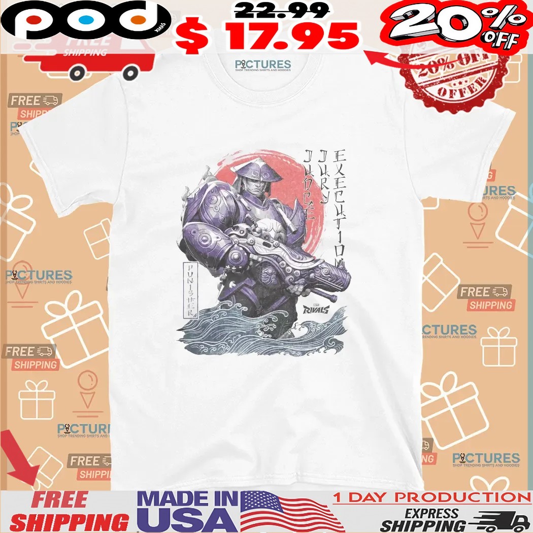 The Punisher Dangan Ronin Frank Castle Marvel Rivals Jury Execution Punisher Samurai T Shirt The Punisher Dangan Ronin Frank Castle Marvel Rivals Jury Execution Punisher Samurai T Shirt