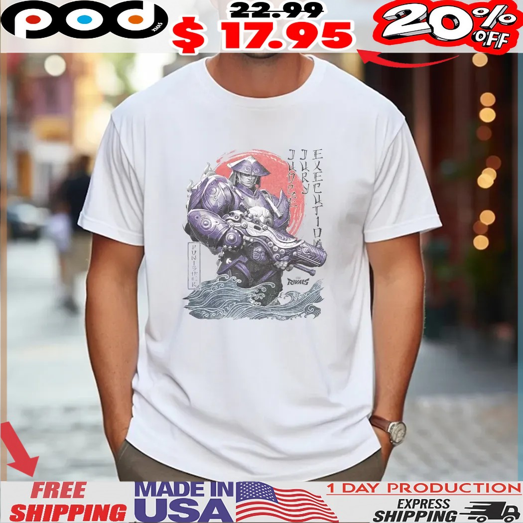 The Punisher Dangan Ronin Frank Castle Marvel Rivals Jury Execution Punisher Samurai T Shirt The Punisher Dangan Ronin Frank Castle Marvel Rivals Jury Execution Punisher Samurai T Shirt