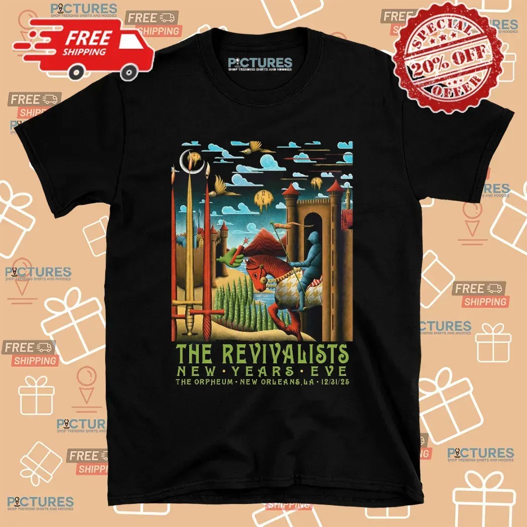 The Revivalists New Years Eve Show In New Orleans Los Angeles At The Orpheum December 31 2025 Poster T Shirt The Revivalists New Years Eve Show In New Orleans Los Angeles At The Orpheum December 31 2025 Poster T Shirt