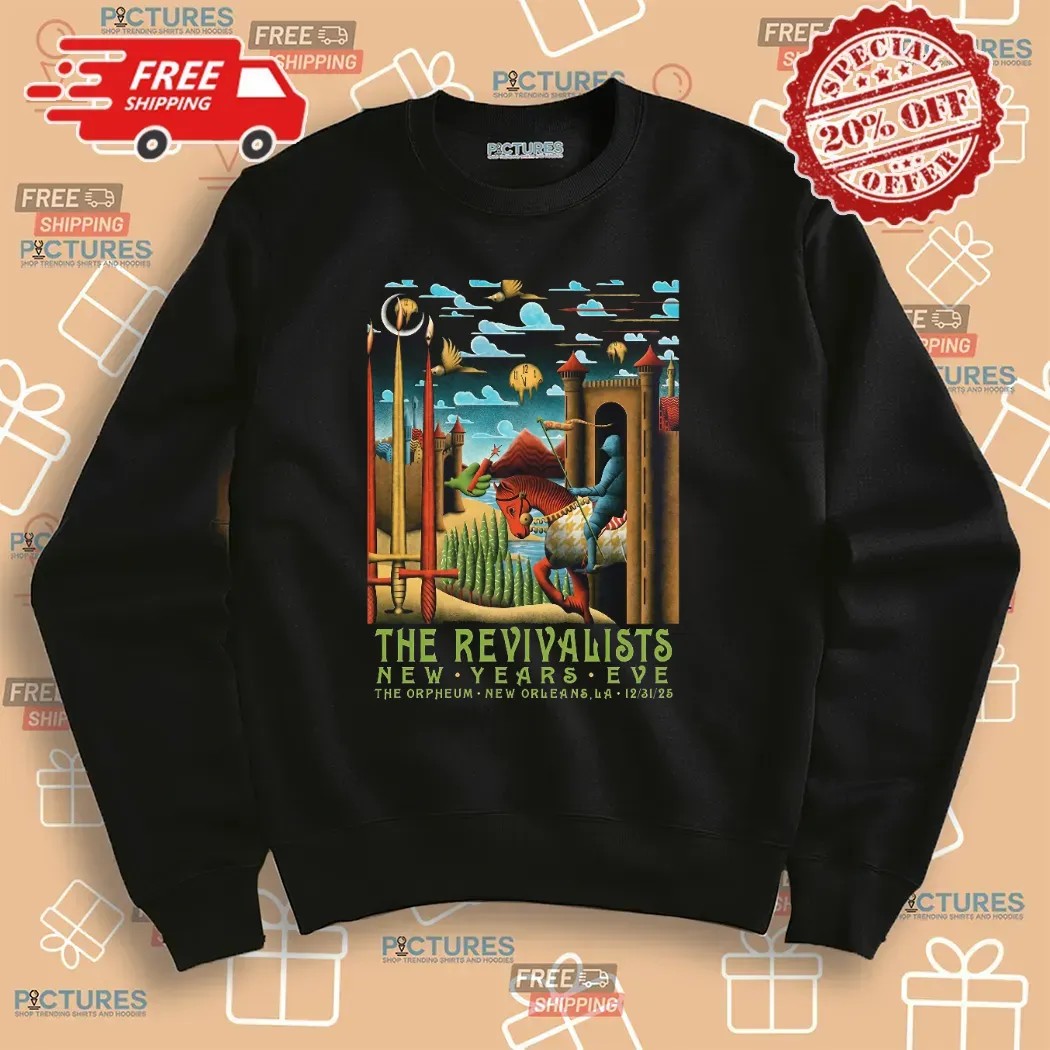 The Revivalists New Years Eve Show In New Orleans Los Angeles At The Orpheum December 31 2025 Poster T Shirt The Revivalists New Years Eve Show In New Orleans Los Angeles At The Orpheum December 31 2025 Poster T Shirt