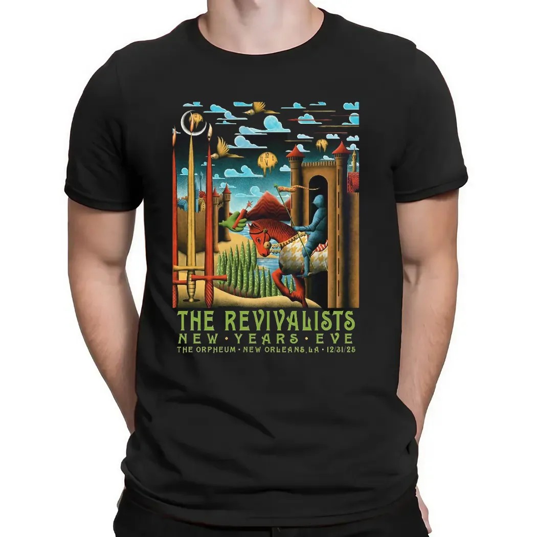 The Revivalists New Years Eve Show In New Orleans Los Angeles At The Orpheum December 31 2025 Poster T Shirt The Revivalists New Years Eve Show In New Orleans Los Angeles At The Orpheum December 31 2025 Poster T Shirt