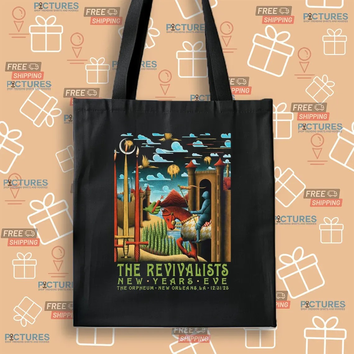 The Revivalists New Years Eve Show In New Orleans Los Angeles At The Orpheum December 31 2025 Poster T Shirt The Revivalists New Years Eve Show In New Orleans Los Angeles At The Orpheum December 31 2025 Poster T Shirt