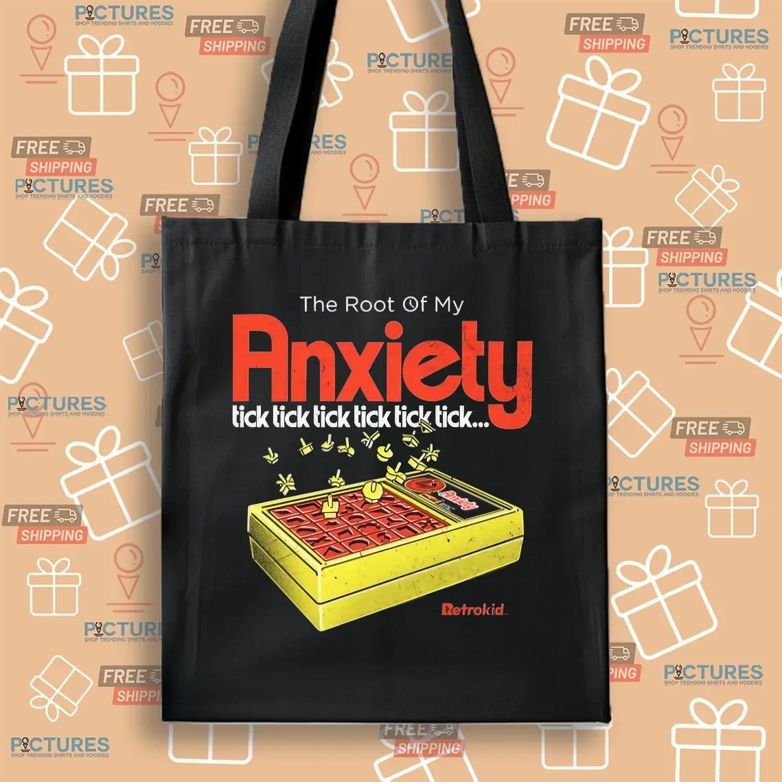 The Root Of My Anxiety Tick Tick Tick Tick Tick Tick Perfection Game Parody T Shirt