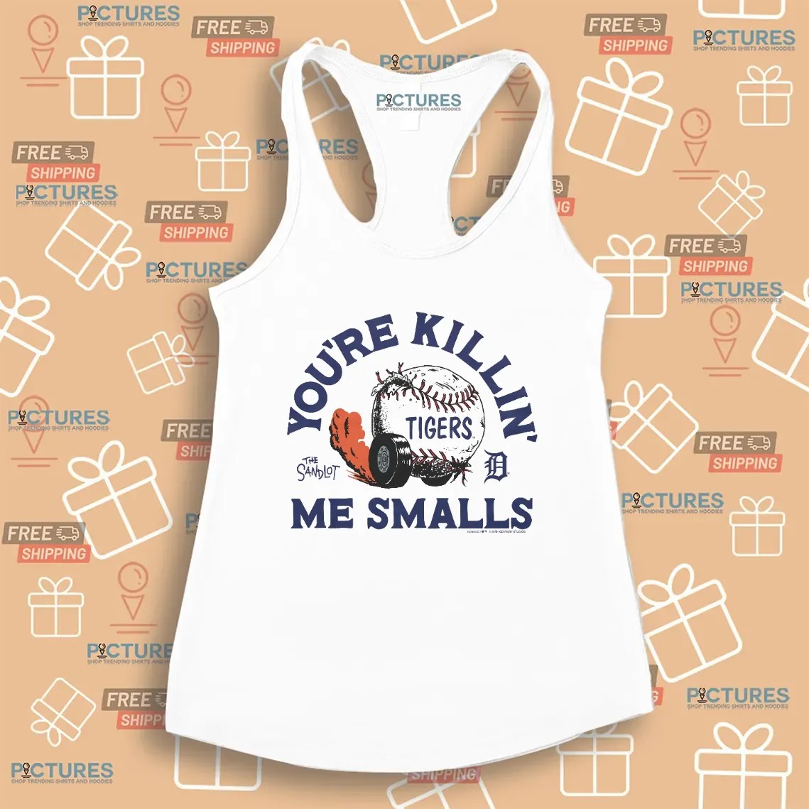 The Sandlot Detroit Tigers Baseball 2025 You're Killing Me Smalls T Shirt