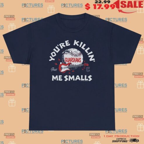 The Sandlot and Cleveland Guardians Baseball You're Killin' Me Smalls Guitar T Shirt