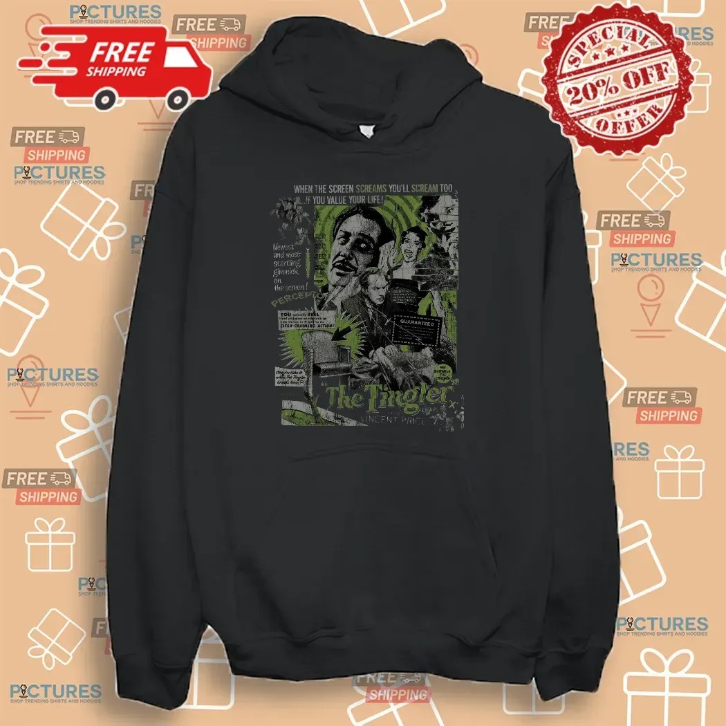 The Tingler When The Screen Screams You’ll Scream Too If You Value Your Life Newest And Most Starling Gimmick One The Screen Vincent Price T Shirt