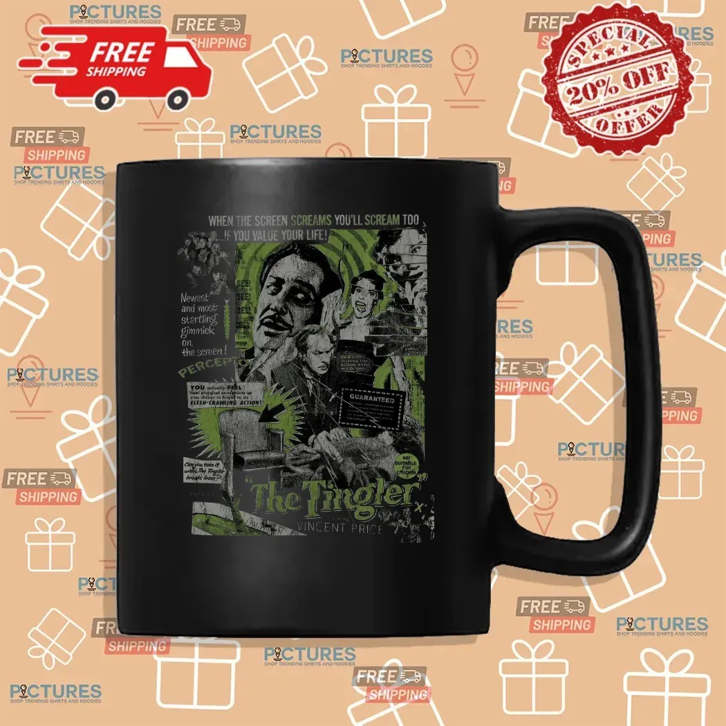 The Tingler When The Screen Screams You’ll Scream Too If You Value Your Life Newest And Most Starling Gimmick One The Screen Vincent Price T Shirt